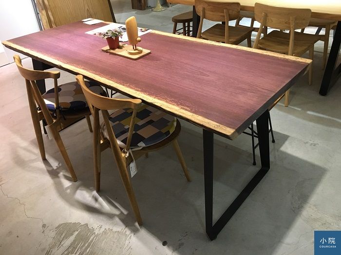 非洲紫羅蘭，L182*W75*桌板厚4.5 cm，定價47500元(含標配桌腳)